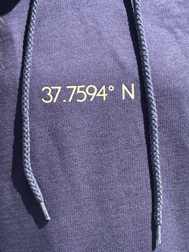 Lumina Bear "Ocean Beach" Hoodie in Metallic Gold/Pacific